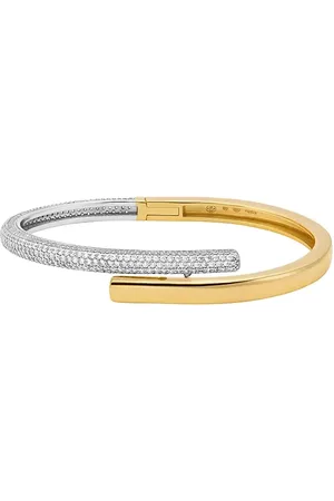 Michael Kors Pozlacený stříbrný náramek MKC1751CZ931