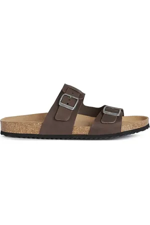 Geox Nubukové pantofle U SANDAL GHITA barva, U159VB 00032 C6024