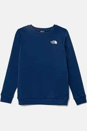The North Face Dětská mikina TEEN SIMPLE DOME CREW tmavomodrá barva, hladká, NF0A8AXYD1R1
