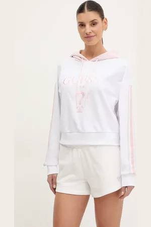 Guess Mikina YARROW dámská, barva, s kapucí, s aplikací, V5GQ17 KCRT1