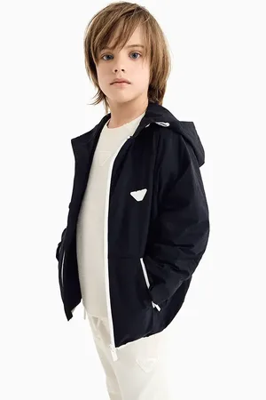 Emporio Armani Dětská bunda tmavomodrá barva, EB000097 AF12995