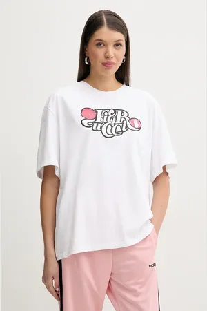 Fiorucci Bavlněné tričko Curly Lollipop Logo Boxy Fit T-Shirt barva, U02SPTSH103CJ01WH10