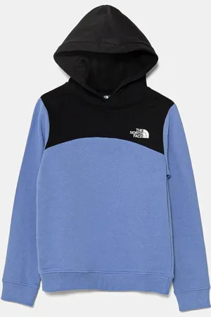 The North Face Dětská bavlněná mikina BACK LOGO RELAXED P/O HOODIE barva, s kapucí, vzorovaná, NF0A89HC0YI1