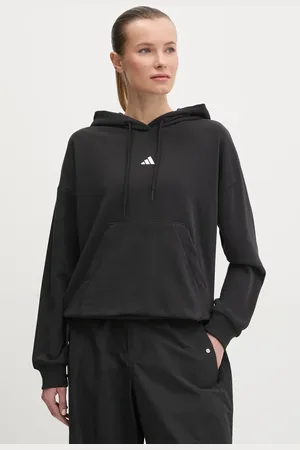 adidas Mikina Essentials dámská, barva, s kapucí, s aplikací, JD7989