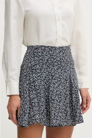 Pepe Jeans Sukně CASSANDRA tmavomodrá barva, mini, áčková, PL901196