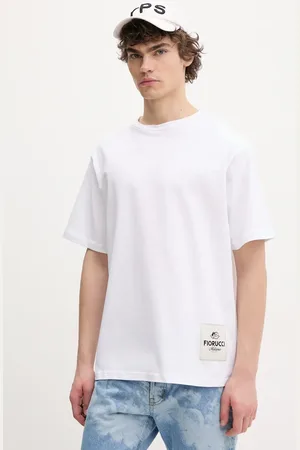 Fiorucci Bavlněné tričko Label Regular Fit T-Shirt barva, s aplikací, U02SPTSH323CJ01WH01