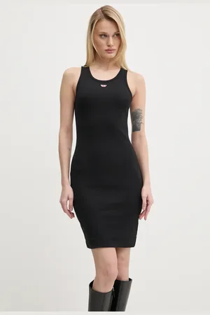 Diesel Šaty D-TANK-LONG-D DRESS barva, midi, A15041.0EJAI