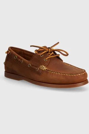 Ralph Lauren Nubukové mokasíny Merton Boat barva, 803932219002