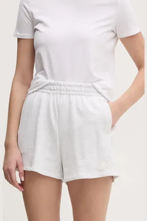 DKNY Bavlněné šortky dámské, barva, hladké, high waist, DP5S5252