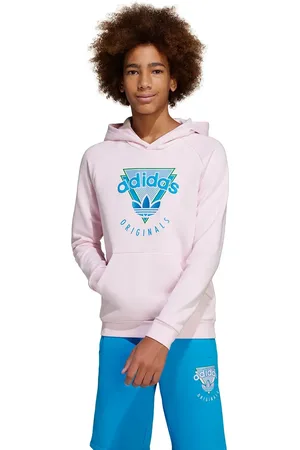 adidas Dětská mikina barva, s kapucí, s aplikací, JC5864
