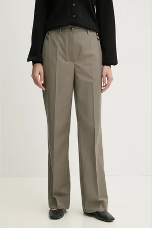 Bruuns Bazaar Kalhoty dámské, barva, jednoduché, high waist, BBW4383