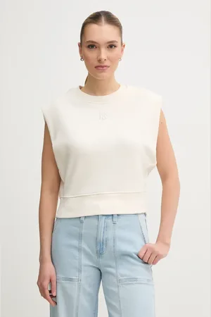 DKNY Bavlněný top barva, DJ5T1397