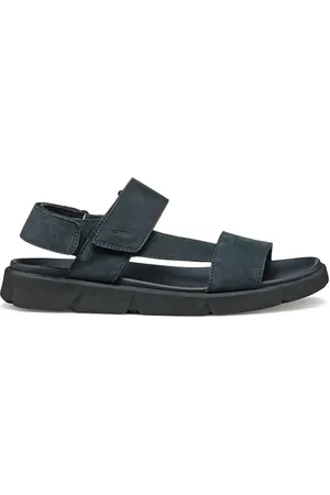 Geox Nubukové sandály U XAND 2S tmavomodrá barva, U15BGB 00032 C4002