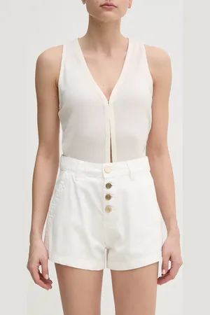 Gaudi Kraťasy dámské, barva, hladké, high waist, 511BD25023