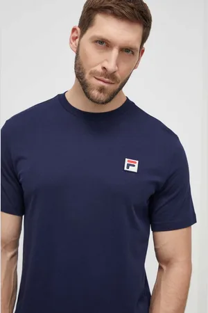 Fila Bavlněné tričko Ledce tmavomodrá barva, s aplikací, FAM0616