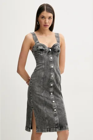 Moschino Džínové šaty barva, mini, 0457 3219