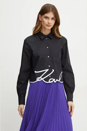 Karl Lagerfeld Bavlněná košile barva, regular, s klasickým límcem