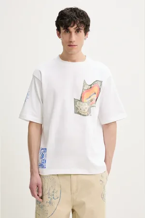 Desigual Bavlněné tričko KIKO barva, s potiskem, 25SMTK23