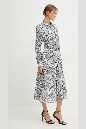 Michael Kors Šaty barva, midi, MS5830BGRX