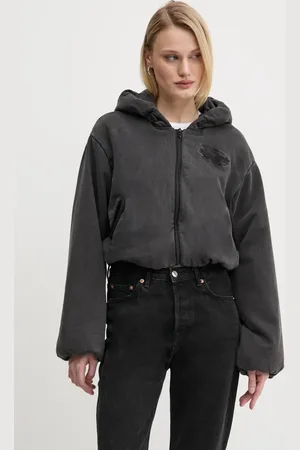 Diesel Bavlněná mikina F-ENERDI SWEAT-SHIRT dámská, barva, s kapucí, hladká, A16615.0BNEG