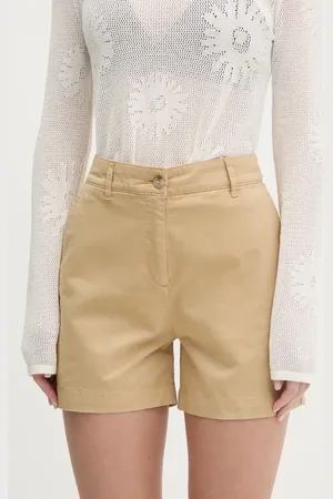 HUGO BOSS Kraťasy dámské, barva, hladké, high waist, 50538930