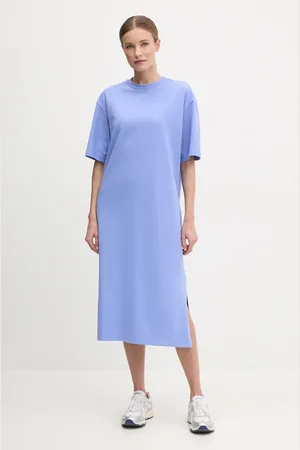 The North Face Bavlněné šaty Oversized barva, maxi, oversize, NF0A8C2E0YI1