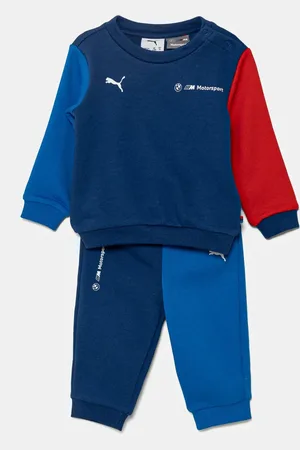 PUMA Dětská tepláková souprava BMW MMS ESS TODDLER JOGGER tmavomodrá barva, 627524