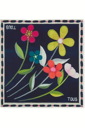 TOUS Šátek TEXTIL tmavomodrá barva, 2002200933