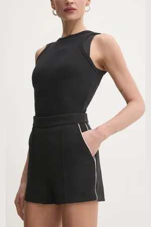 Elisabetta Franchi Kraťasy dámské, barva, hladké, high waist, SH00851E2