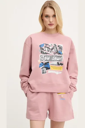 Moschino Bavlněná mikina dámská, barva, s potiskem, 1706 3228