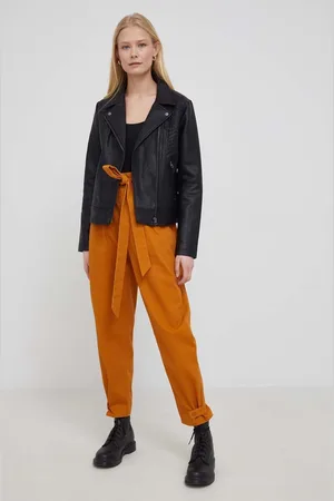 Pepe Jeans Bavlněné kalhoty Fellon Pant dámské, barva, jednoduché, high waist