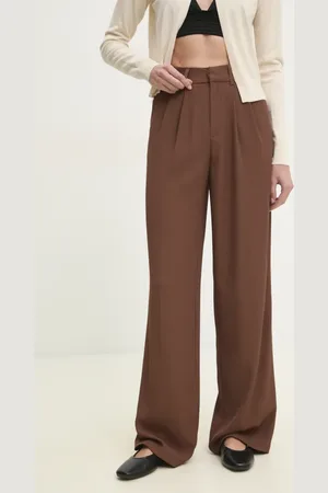 ANSWEAR Kalhoty dámské, barva, jednoduché, high waist