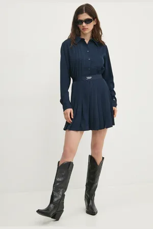 Tommy Hilfiger Šaty tmavomodrá barva, mini, DW0DW19474