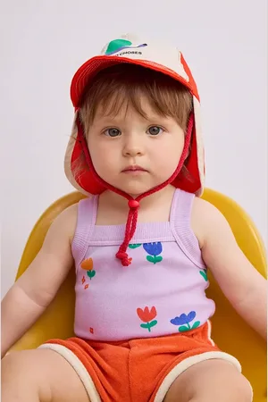 Bobo Choses Dětská bavlněná kšiltovka Funny Snail barva, z tenké pleteniny, 125AH007