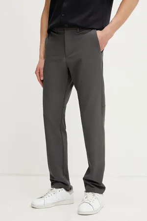 HUGO BOSS Kalhoty pánské, tmavomodrá barva, jednoduché, 50534303