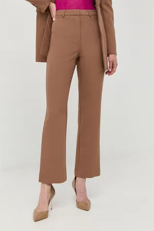 Bardot Kalhoty dámské, barva, jednoduché, high waist