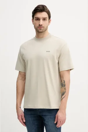 HUGO BOSS Bavlněné tričko barva, s potiskem, 50539188