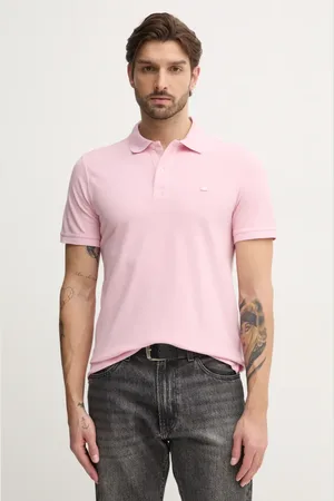 Benetton Bavlněné polo tričko barva, 3089J3179