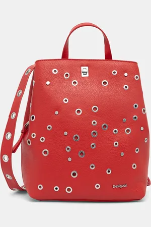 Desigual Batoh REBEL SUMY RED dámský, barva, malý, s aplikací, 25SAKP31