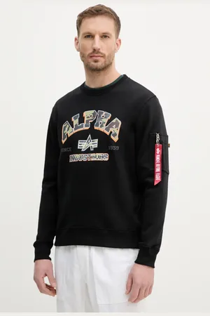 Alpha Industries Mikina College Camo Sweater pánská, barva, s potiskem, 146306