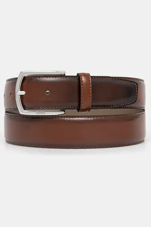 HUGO BOSS Kožený pásek pánský, barva, 50529626