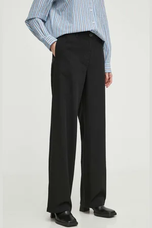 Marc O’ Polo Kalhoty s příměsí lnu barva, high waist, 403134010351