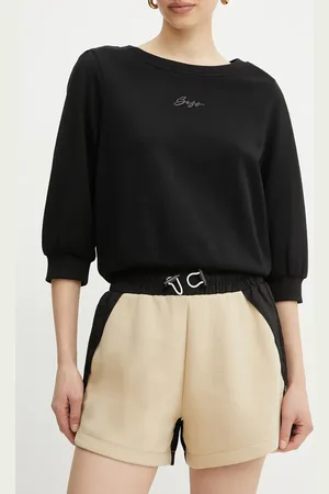 HUGO BOSS Kraťasy dámské, barva, hladké, high waist, 50541331