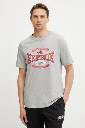 Reebok Bavlněné tričko barva, s potiskem, 100218840