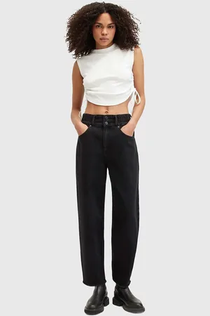 AllSaints Džíny HAILEY FRAY JEAN dámské, high waist, W007EB