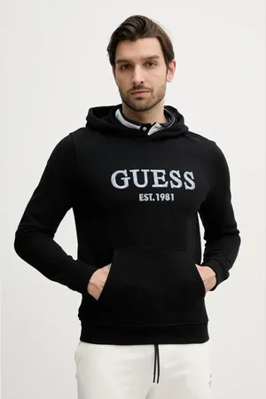 Guess Mikina BEAU pánská, barva, s kapucí, s aplikací, M5GQ36 KCN01