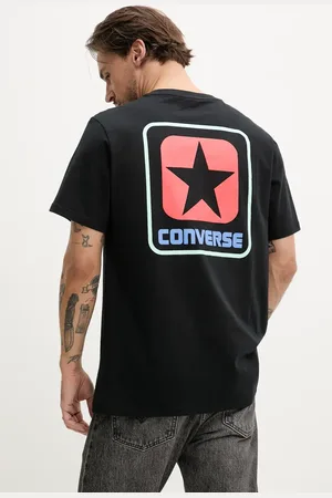 Converse Bavlněné tričko barva, s potiskem, 10027993-A01