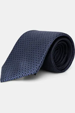 HUGO BOSS Hedvábná kravata tmavomodrá barva, 50540026