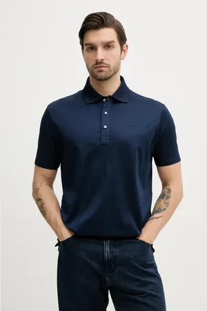 Paul & Shark Bavlněné polo tričko tmavomodrá barva, 25411239