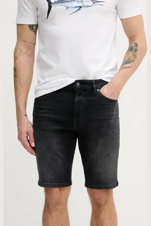 HUGO BOSS Džínové šortky pánské, barva, 50540271